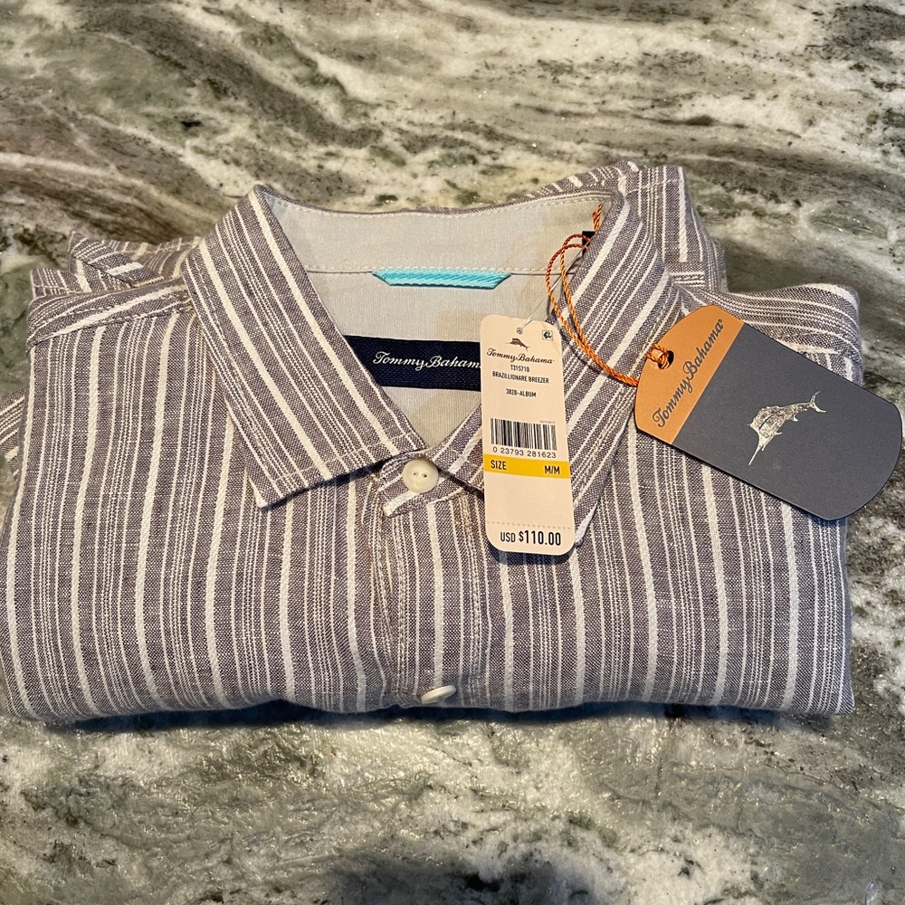 NWT Tommy Bahama Linen Shirt M